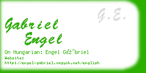gabriel engel business card